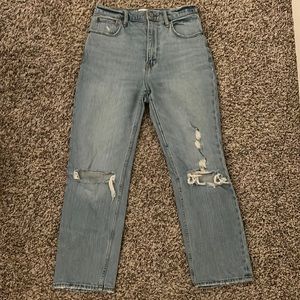 Abercrombie Ankle Straight Ultra High Rise Jeans - Size 4